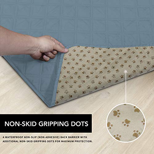 Easy-Going 100% Waterproof Dog Bed Cover, Non-Slip Pet Blanket for Furniture, Washable Couch Cover, Repleasement Sofa Cover (52X82 in,Light Blue) - color: Light Blue, size: 52x82 in