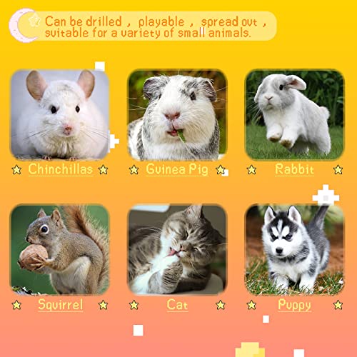 BWOGUE Bunny Tunnel Bed, 2-in-1 Collapsible Tunnel Tubes Toys with Removable Mat Hideout for Cats Kittens Rabbits Guinea Pigs Kitty - color: Yellow