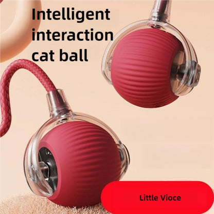2pcs Innovative Interactive Cat Toy Balls, Automatic Moving Spheres for Cats (Green+Red) - color: Red+Green