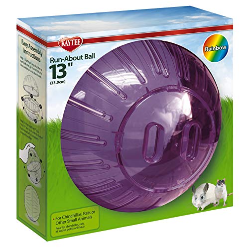 Kaytee 13" Assorted Color Run-About Exercise Ball For Pet Rats & Chinchillas - color: Assorted, size: 13"
