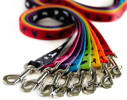 EcoBark Teacup Dog Leash - Soft & Reflective Toy Breed Leashes with Padded Handle - Strong & Durable - Training and Pulling for Tiny & Small Dogs (Red) - color: Red, size: 6 ft x 5/8 in - Thinnest Width