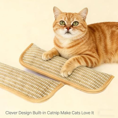 Sisal Catnip Pillow Toy Kickers, 2 Pack Interactive Nature Catnip Toys for Indoor Scratching, Chewing & Teething, Fun for Kittens and Adult Cats Anxiety Relief