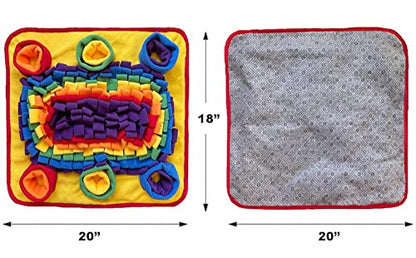 Interactive Dog Snuffle Mat for Mental Stimulation and Enrichment for Dogs Pigs Rabbits Cats and Other Pets