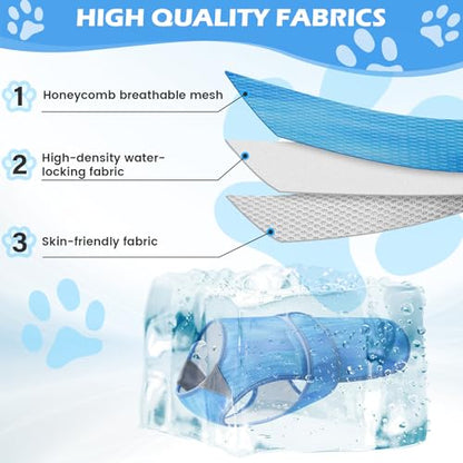 Summer Dog Cooling Vest - Lightweight Dog Cooling Jacket, Breathable Shirt for Walking, Outdoor Hunting Training and Camping (M) - size: M (Back Length 13-15.7 in)