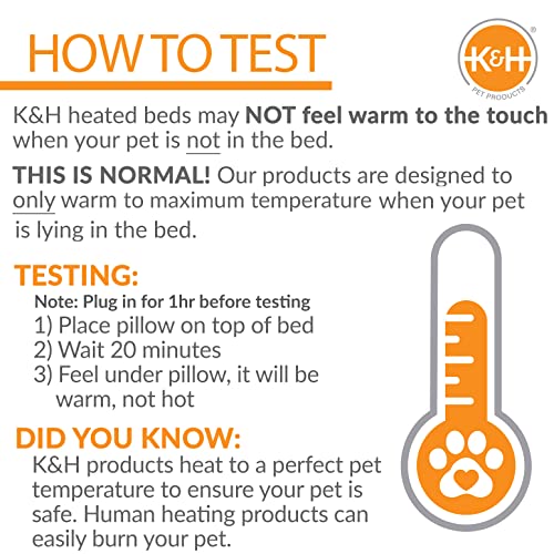 K&H Pet Products Kitty Sill Heated Cat Window Perch for Large Cats, Orthopedic Window Hammock Bed Holds 40LBS, Washable Cover, Kitty Windowsill Bed Seat for Indoors - Cream Fleece, Heated, 14 X 24in - style: Heated