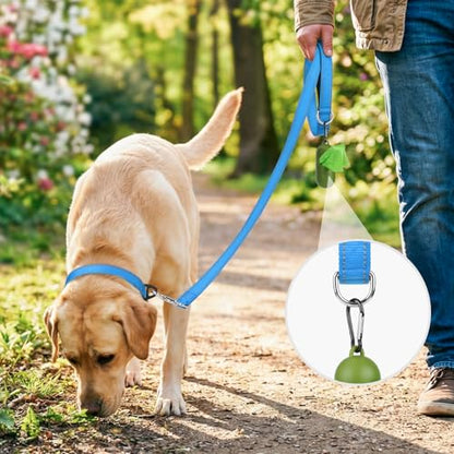 Joytale Dog Leash, 4 FT Double-Sided Reflective, Padded Handle Nylon Heavy Duty Leashes for Small Dogs Walking, SkyBlue - color: SkyBlue, size: 4 ft Narrow