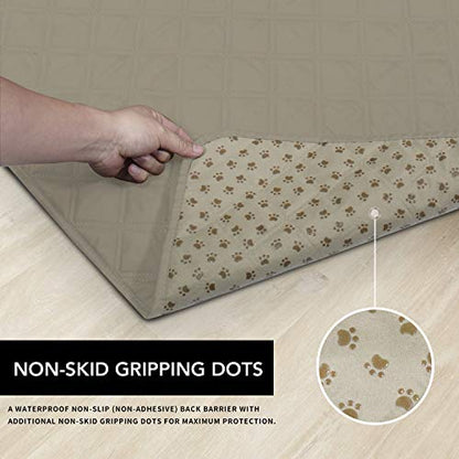 Easy-Going 100% Waterproof Dog Bed Cover, Non-Slip Pet Blanket for Furniture, Washable Couch Cover, Repleasement Sofa Cover (68X82 in,Beige) - color: Beige, size: 68x82 in