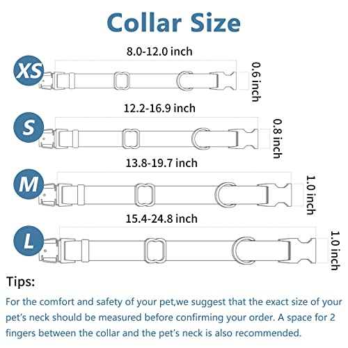 Soft Leather Bowtie Dog Collar - Adjustable Cute Bow Tie Collar [Easy to Clean] with Stylish Rose Gold Heavy Duty Metal Buckle for Small Medium Large Dogs Blue M - color: Blue, size: M(13.8"-19.7")