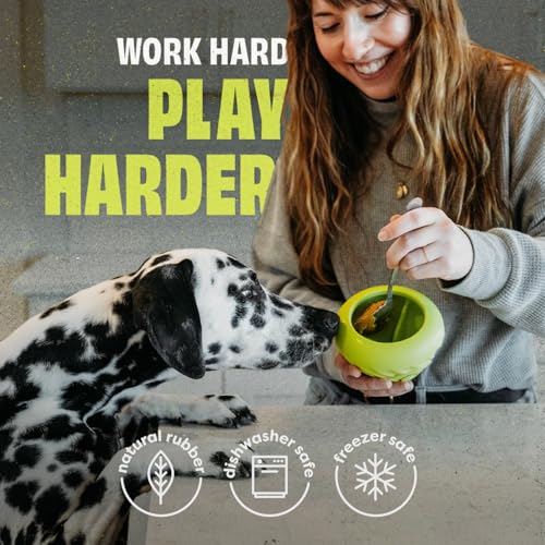 Benebone Natural Rubber Cone Interactive Enrichment Treat Dispensing Dog Toy - Slow Feeder - Great for Meals and Boredom - size: 1 Pack, style: Cone
