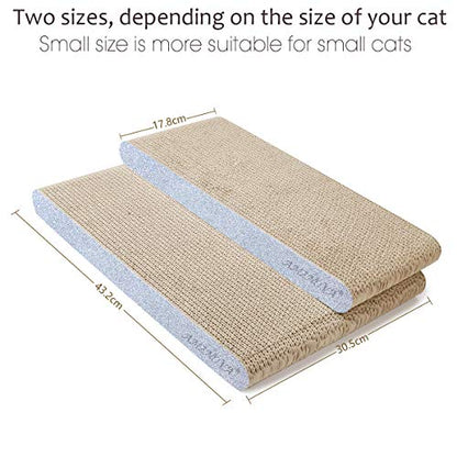 Cat Scratcher Rescratch Cat Scratching Board, Scratching Pad with Catnip for Indoor, Flat Cardboard Scratcher Scratch Board for Kitten, Narrow, Glitter Silver - color: Glitter Silver