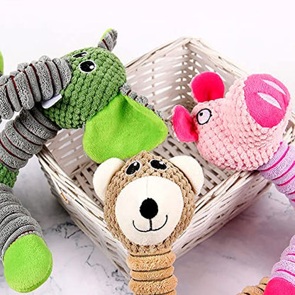 Chew Toys for Dogs, Durable Fabric Soft Heavy Duty Dog Toys Small Dogs,Interactive Cute Indestructible Heavy Duty Dog Toy for Puppy Small Medium Breeds Teething Anxiety Relief Playing Home Indoor - color: Purple