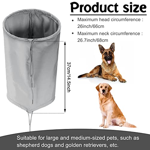 Geyoga 2 Pieces Waterproof Dog Snood Dog Neck and Ears Warmer Reflective Neck Ear Scarf Snood Headband Scruff Winter Headwear(Large) - size: Large