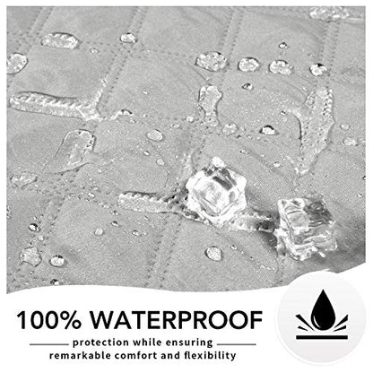 Easy-Going 100% Waterproof Dog Bed Cover, Non-Slip Pet Blanket for Furniture, Washable Couch Cover, Repleasement Sofa Cover (52X82 in,Light Gray) - color: Light Gray, size: 52x82 in