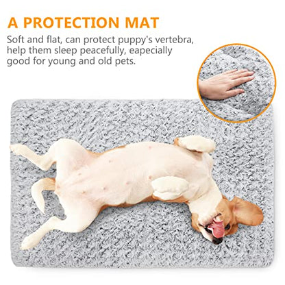 Dog Bed Kennel Pad Washable Anti-Slip Crate Mat for Large Dogs and Cats (36-inch) - size: 36-inch