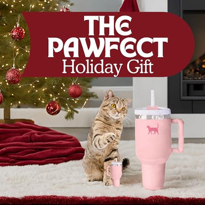 PUPROAR Kitty Cup Catnip Toy - Cute Cat Birthday Toy with Catnip & Crinkle, Funny Girly Kitten Gift (Pink Peach Dust) - color: Pink PeachDust