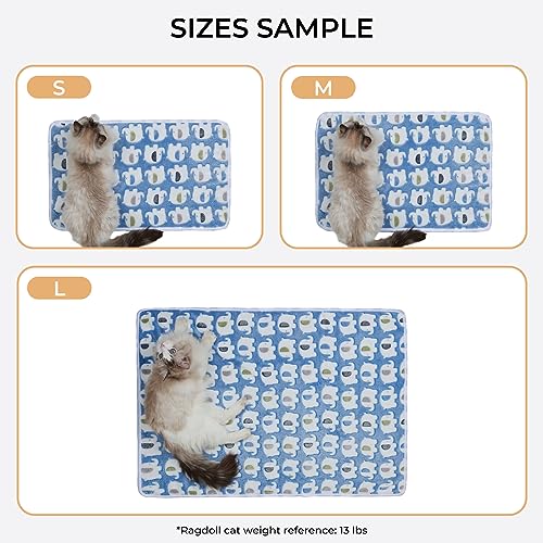 1 Pack 3 Blankets Super Soft Fluffy Premium Cute Elephant Pattern Pet Blanket Flannel Throw for Dog Puppy Cat Blue/Pink/Yellow Medium(30x20 inch) - color: Blue/Pink/Yellow, size: 30x20 inch (Pack of 3)