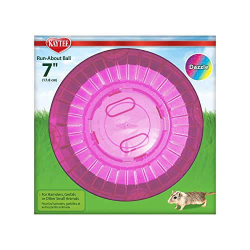 Kaytee 7" Dazzle Run-About Exercise Ball For Pet Hamsters & Gerbils - color: Dazzle, size: 7"