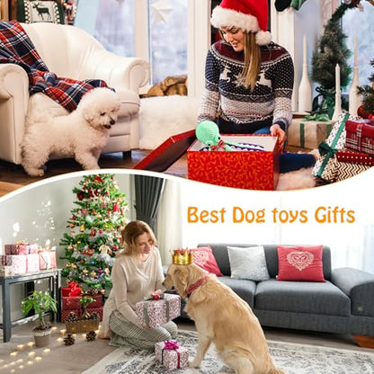 Fuufome Large Squeaky Dog Toys- Plush Dog Toys with Soft Fabric for Small, Medium, and Large Dogs Daily Companionship, Training Reward Gift - color: Green