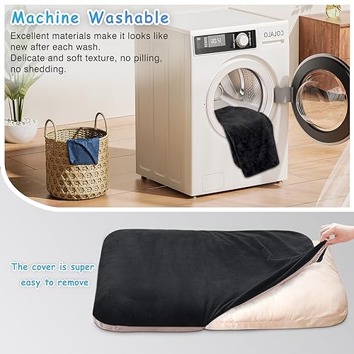 Super Soft Extra Large Dog Bed, 47 Inches Jumbo Orthopedic Foam Pet Beds with Anti Slip Bottom, Dog Sleeping Mattress with Removable and Washable Cover, Dark Grey XL - color: Dark Grey, size: 47.0"L x 39.0"W x 5.0"Th