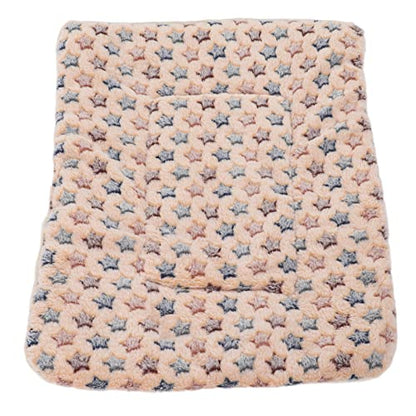 Warm Dog Blanket for Winter | Soft Flannel & Fleece Pet Bed Mat | Cozy Sleeping Blanket for Dogs/Cats/Small Pets | Machine Washable, Portable (XL Size 100 * 75CM) - size: XL size 100*75CM