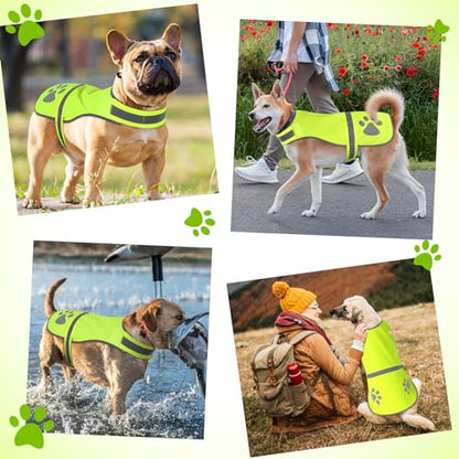 Candofly Reflective Dog Vest, High Visibility Dog Hunting Vest Lightweight Safety Dog Jacket for Night Walking Camping (Neon Green, X-Large) - color: Neon Green, size: X-Large
