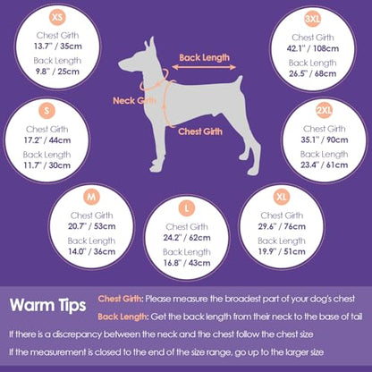 Small Dog Coat with Harness Built in, Warm Dog Jacket Winter with Zipper On Back, Waterproof Pet Snow Jacket Snowsuit Pet Sweater Clothes for Puppy, Blue XS - color: Navy Blue, size: X-Small