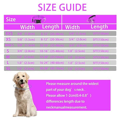 Reflective Dog Collar with Safety Locking Buckle, Adjustable Soft Breathable Nylon Collars for Small, Medium and Large Dogs(Collar+Leash XS Width 3/8" Rosered) - color: Rosered, size: XX-Small (Width 3/8")