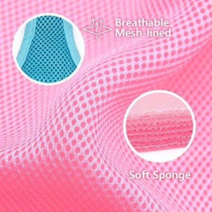 PoyPet Reflective Soft Breathable Mesh Dog Harness No Choke Double Padded Vest Adjustable(Light Blue,S) - color: Blue, size: S