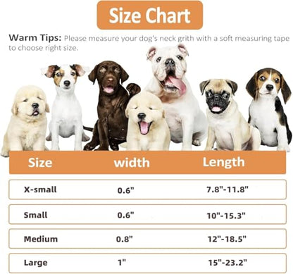 Custom Customized Personalized Dog Collars with Engraved ID Name Phone Number with Metal Buckle - Adjustable Dog Collars for Male Female Girl Boy Puppy X-Small Small Medium Large X-Large Dogs - color: New matel buckle