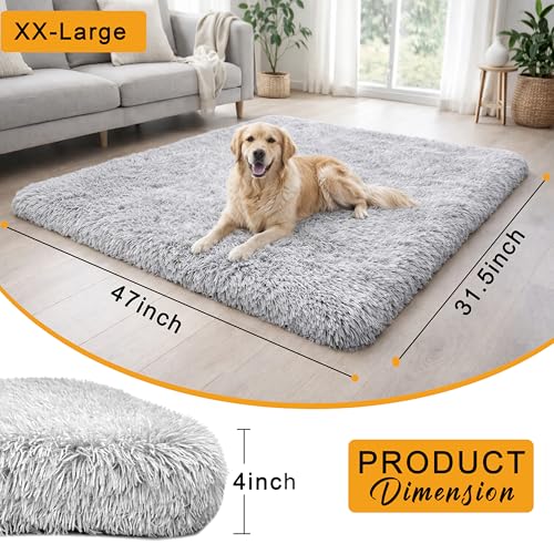Dog beds, pet beds(XX-Large) - Premium Quality, Washable & Portable, Eco-Friendly, Multiple Sizes, Stylish Design, Removable Cover, Size XXLarge(47.24 X 31.49 X 3.93) inch - size: XX-Large