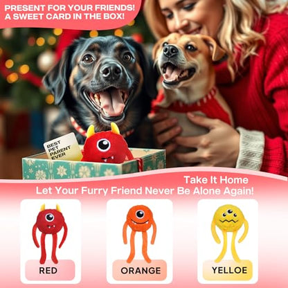 Fida Dog Chew Toys for Aggressive Chewers(3in1),Squeaky Dog Toys for Large Dogs，Interactive Dog Toys to Keep Them Busy, Dog Ball for Small, Medium and Large Dogs(Red) - color: Red