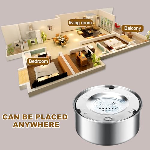 3L/101oz Dog Water Bowl No Spill, No Spill Water Bowl for Dogs|Spill Proof, Stainless Steel Slobber Stopper for Messy Drinkers, Small Medium & Large Dogs