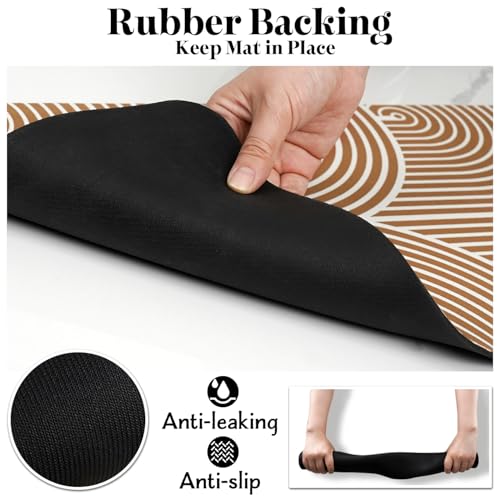 Eco-Friendly Pet Supplies: Absorbent Quick Dry Cat & Dog Food Mat, 16"x24" - color: Circle, size: M(16"×24")