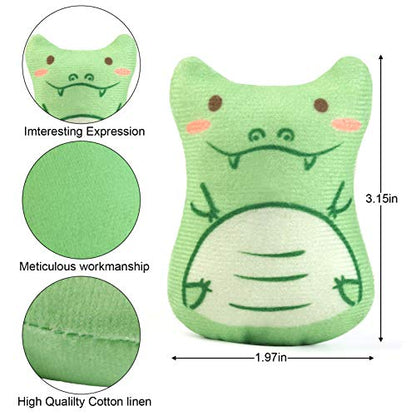 Catnip Toys for Indoor Cats - 5PCS Plush Cat Chew Toys Teething Interactive Catnip Filled Kitten Toy Soft Pet Toy