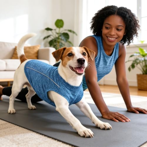 PETCARE Sun Protection Dog Shirts for Small Dogs Quick Dry Soft Stretchy Dog T-Shirts with Reflective Label Tank Top Sleeveless Vest Pet Clothes, Athletic Fabric, Navy, XS (Chest 13" Length 9.8") - color: Navy, size: XS ( Suggest 2-5 lbs)