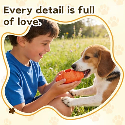 Durable Frozen Dog Chew Toy for Aggressive Chewers,Interactive Treat Dispensing Toy for Crate Training & Anxiety Relief,Food-Grade Nylon, Coffee Wood Fiber, Easy to Clean,For Medium & Large Dogs