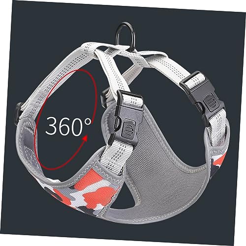 Adjustable Reflective Dog Harness Vest for No Pull Comfort Breathable Pet Chest Straps for Enhanced Visibility at Night Fit for Breeds Green
