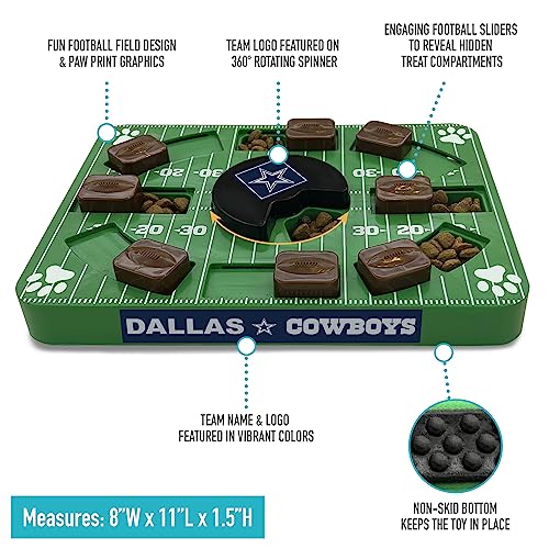 Pets First NFL Dallas Cowboys Puzzle Toy, Puzzle Treat Dog Toy, Interactive Dog Treat Toy, Dog Puzzle - color: DALLAS COWBOYS, size: Standard