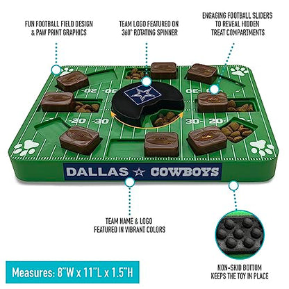 Pets First NFL Dallas Cowboys Puzzle Toy, Puzzle Treat Dog Toy, Interactive Dog Treat Toy, Dog Puzzle - color: DALLAS COWBOYS, size: Standard