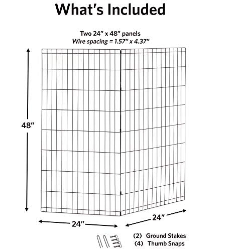 MidWest Homes for Pets Add-on Panel, 48 Inch - color: Black, size: 48H-Inch Pen Extension Panel