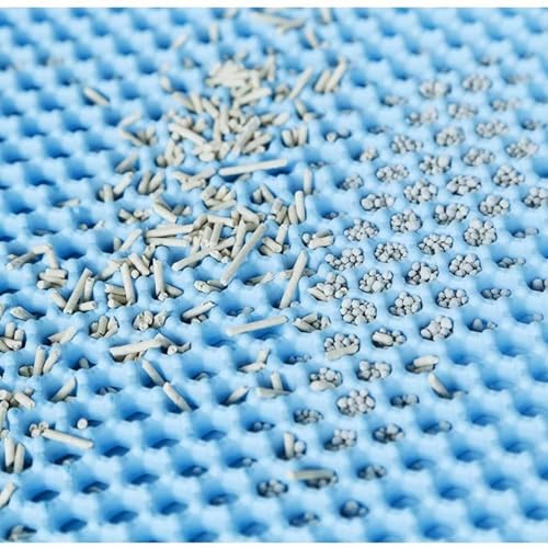 Foldable Pet Litter Mat with Textured Top Keeps Litter Contained and is Kind on Nails Control Pad - color: Gray