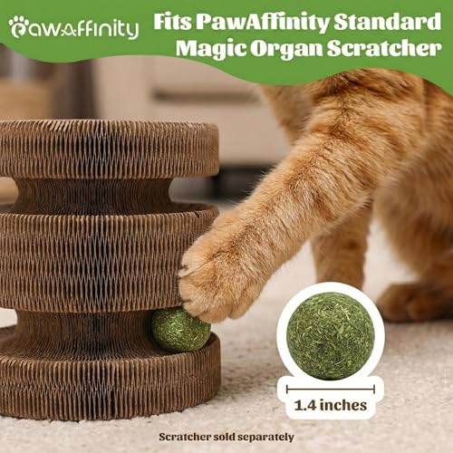 Natural Catnip Balls for Cats – 2 Pack Compressed Catnip Toys for Indoor Cats, 100% Natural No Fillers, Long-Lasting Mess-Free Interactive Cat Toy for Stress Relief & Healthy Play