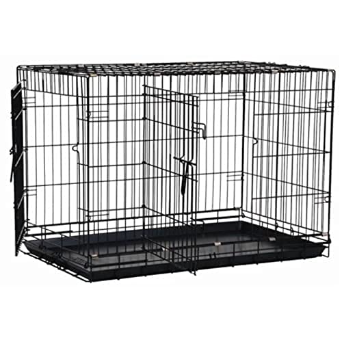 Precision Pet Products Two Door Great Crate Wire Dog Crate, 36 Inch, For Pets 50-70 lbs, With 5-Point Locking System - size: 36.0"L x 23.0"W x 25.0"H