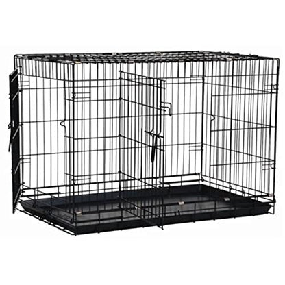 Precision Pet Products Two Door Great Crate Wire Dog Crate, 36 Inch, For Pets 50-70 lbs, With 5-Point Locking System - size: 36.0"L x 23.0"W x 25.0"H