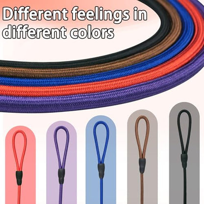 FOVRLZSE Nylon Dog Leash 5-Pack (Red/Black/Blue/Brown/Purple), 4.6FT Training Leash for Small to Medium Dogs, 10mm Braided Nylon with TPU Non-Slip Buckle, Daily Walking & Puppy Training - color: Deep Colors