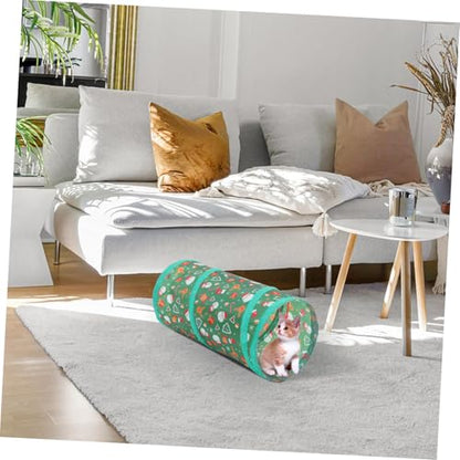 GALPADA Foldable Cat Tunnel Cube Interactive Pet Tunnel Toy for Cats and Kittens Playhouse for Indoor and Outdoor Fun Engaging Hideout and Resting