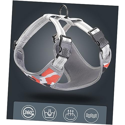 Adjustable Reflective Dog Harness Vest for No Pull Comfort Breathable Pet Chest Straps for Enhanced Visibility at Night Fit for Breeds Green
