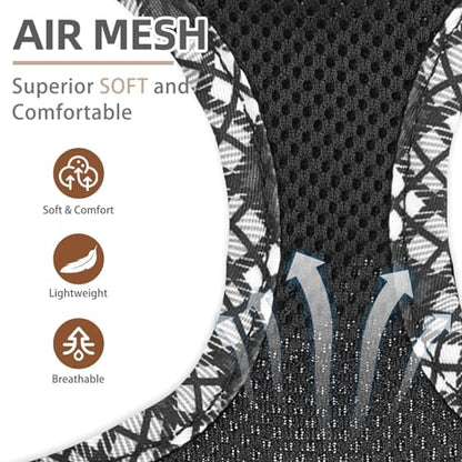 PUPTECK Dog Harness and Leash Set for Small Medium Dogs No Pull Step-in Soft Mesh Puppy Cat Vest Harnesses Reflective at Night, Black L - color: #1 Black(Basic Mesh), size: L(CHEST 18"-20", 16.5-22 lbs)