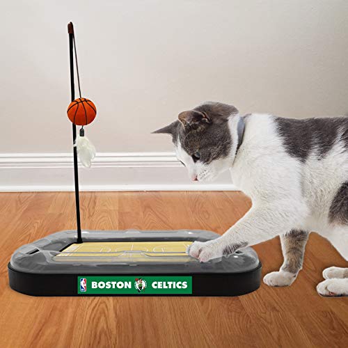 Pets First Boston Celtics Basketball Cat Scratcher Toy 14 x 11 - color: Boston Celtics