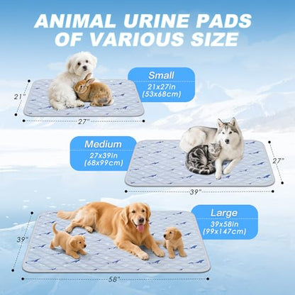 Dog Cooling Mat, Cooling Mat for Dogs, Breathable Dog Bed with Non-Slip Design, Portable & Washable Pet Pad for Indoor, Outdoor, Crate, Summer Cat Bed, Cool Pet Pad, Gel-Free, 21"x27" - size: 21"x27"(S)